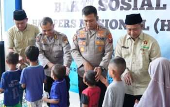 Kapolresta Sidoarjo Hadiri Bakti Sosial HPN dan HUT ke-80 PWI di Griya Balita SYD