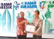 Kapolresta Sidoarjo Raih Penghargaan dari Radar Sidoarjo atas Dedikasi Jaga Kamtibmas