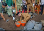 Wabub Pasuruan Bersama Danrem 083 Baladhika Jaya Ground Breaking Pembangunan Jembatan Perintis Garuda