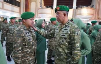 Pangdam V/Brawijaya Pimpin Laporan Korps Kenaikan Pangkat Perwira Kodam V Brawijaya Periode April 2026
