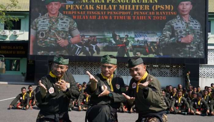 Pengukuhan Pencak Silat Militer Kodam V/Brawijaya Perkuat Profesionalisme Prajurit TNI AD Modern