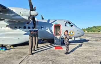 Lanjutkan Operasi Tameng Papua-26, Pesud TNl AL CN235-220 MPA Bertolak dari Ambon