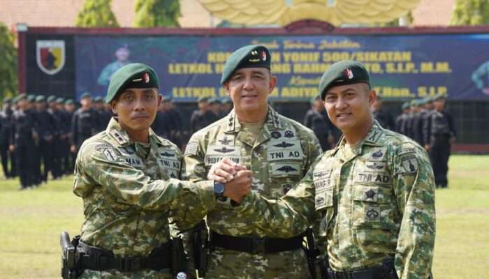 Pangdam V/Brawijaya Pimpin Sertijab Danyonif Raider 500 Sikatan Perkuat Profesionalisme Prajurit TNI AD