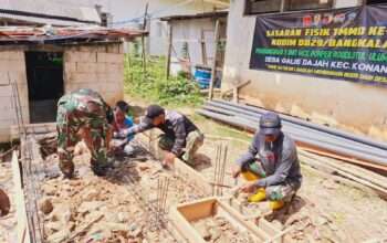 Satgas TMMD Wujudkan Fasilitas Sanitasi, Pembangunan MCK Ponpes di Konang Mulai Dikerjakan